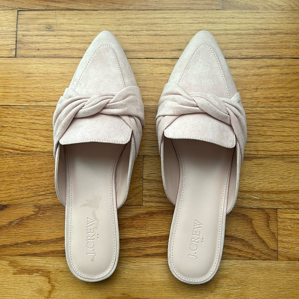 J.Crew suede Mules